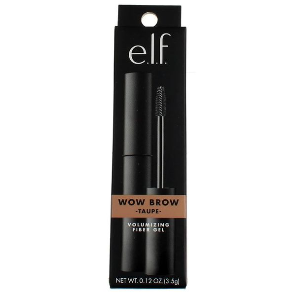 e.l.f. Wow Brow Gel, Volumizing, Buildable Wax Gel Hybrid for Full, Voluminous Looking Eyebrows, Vegan & Cruelty Free, Taupe, 3.5 g
