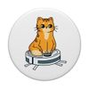 Robot Vacuum Cleaner Cat Kitten Robot Vacuum Cleaner Robot PopSockets Standard PopGrip