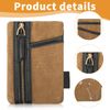 EDC Pouch, Small EDC Pocket Pouch with 5 Pockets Compact Waxed Canvas Organiser Multitool Tool for Flashlight Multitools Pen Notebook
