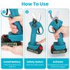 4 in 1 Electric Pole Pruning Shears Cordless, Cutting Diameter Cordless Pruner