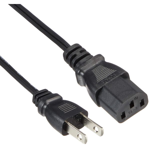 INEX ACP-05S-BK AC Power Cable Ultra Fine Straight Type 0.5m