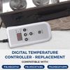 Serenelife Digital Temperature Controller - Replacement for Model Number: PSLMSGST70B, LCD Display with Selectable Temp Setting, Thermostat Heater, Plug and Play Design, Easy to Use