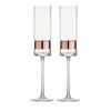 Anton Studio Designs SoHo Champagne Flutes Bronze Pack of 2