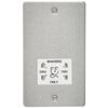 Knightsbridge Flat Plate 115/230V Dual Voltage Shaver Socket - Brushed Chrome with White Insert
