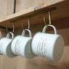 Iron Hanging Hooks 3 Row Gold