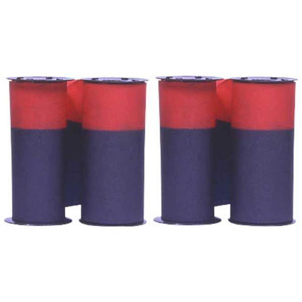 (2 Pack) Ribbon for Acroprint 125 and 150 Time Recorders, Blue/Red Ink