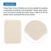 uxcell 20 Cream Fabric Iron-On Patches, 4.1" x 3.0", Rectangular, Plain, Patches, Fabric Patch