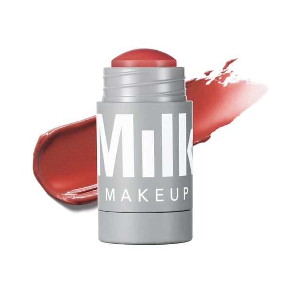 Milk Makeup Lip + Cheek, Quirk (Spiced Rose) - 0.21 fl oz - Cream Blush & Lip Color - Buildable & Blendable - 1,000+ Swipes Per Stick - Non-Comedogenic - Vegan, Cruelty Free