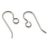 Grey Niobium Ear Wires Regular Loop, TierraCast Hypoallergenic (10 Pieces)