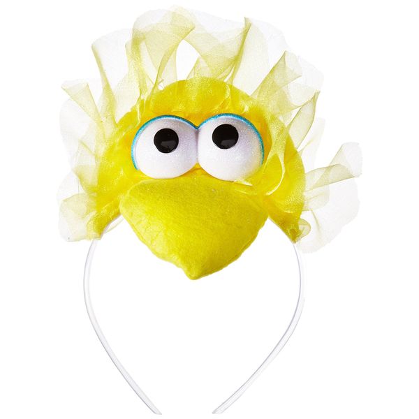 Disguise Women's Sesame Street Big Bird Adult Headband Costume Accessory, Yellow, One Size