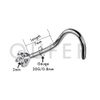 OUFER Titanium Nose Ring G23 Solid Titanium Nose Stud 20G Screw Nose Stud 2mm Clear CZ