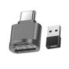 YRIKE Micro SD Card Reader USB C, C Type Card Reader with USB C Adapter, OTG USB C to Micro SD SDXC SDHC Card Reader (Dark Grey)
