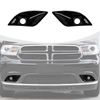 RAZPOY Front Fog Light Covers Compatible with Dodge Durango 2011-2020, Black