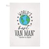 World's Best Van Man Tea Towel Dish Cloth