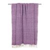 DII Chevron Throw Collection Handloomed Cotton, 50x60, Eggplant