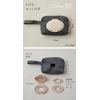 Wiping pouch with lid, charcoal gray, Simple