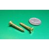 Brass #8  Phillips Flat Head Wood Screw x 1.00" Length, 100 Pcs