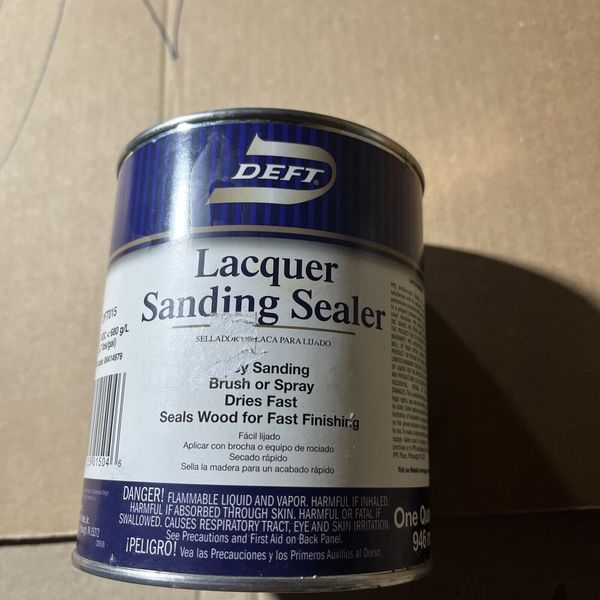 1 Qt  DFT015 Clear Lacquer Sanding Sealer Nitrocellulose Interior Wood Sealer