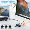 USB 3.0 Switch, USB Switcher 2 Computers Share 4 USB for PC Mouse Keyboard Printer Scanner, USB Switch Selector Compatible with Windows, Mac, Linux