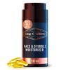 King C. Gillette Face & Beard Moisturiser for Men, 100 ml, with Vitamin B (B3), B5 Complex & Argan Oil, Beard Softener for Men