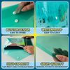 JMS we create smile A4 Translucent Stud Wallet (50 Pcs) Plastic Popper Document Wallets Waterproof, Clear Transparent Folder – Plastic Popper Wallet with Button Closure (Green)