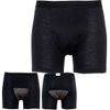 Incontinence Pants, Urinary Leakage Pants, 5.1 fl oz (150 cc), Absorbs Incontinence, Urine Prevention, Front Opening, Boxer Type, 1 Piece, Black, LL Size