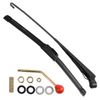 UTV Manual Hand Operated Windshield Wiper Rubber Blade Universal Replacement Kit