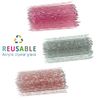 50 Pcs Crystal Cuticle Sticks, Double Heads Cuticle Pushers Sticks Remover, Nail Art Manicure Pedicure Tools (Pink)