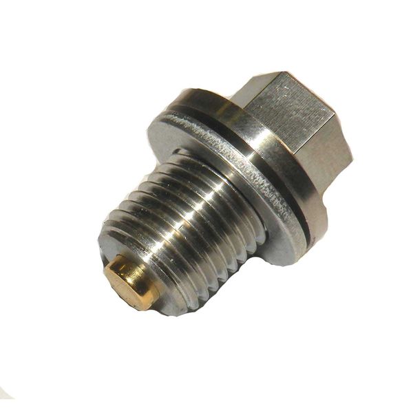Gold Plug MP02T Stainless Steel Magnetic Drain Plug, Silver