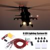 8 LED Lighting System Kit, RC Simulation Flashing Light, Rc Plane Navigation Lights for Airplane Helicopter