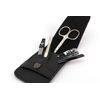 3 Swords Germany - brand quality 5 piece manicure pedicure grooming kit set for professional finger & toe nail care scissors clipper genuine leather case in gift box, Made in Solingen Germany (71103)