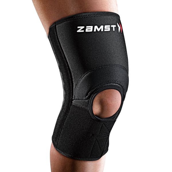 Zamst ZK Series Knee Supporter, Suitable for Use on Both Left and Right Knees, Sports Product, for Everyday Use, Support Band Endorsed by Misaki Matsutomo, black