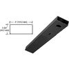 CRL DCH4BLS Black Powder Coated 4" x 36" Single Door Header