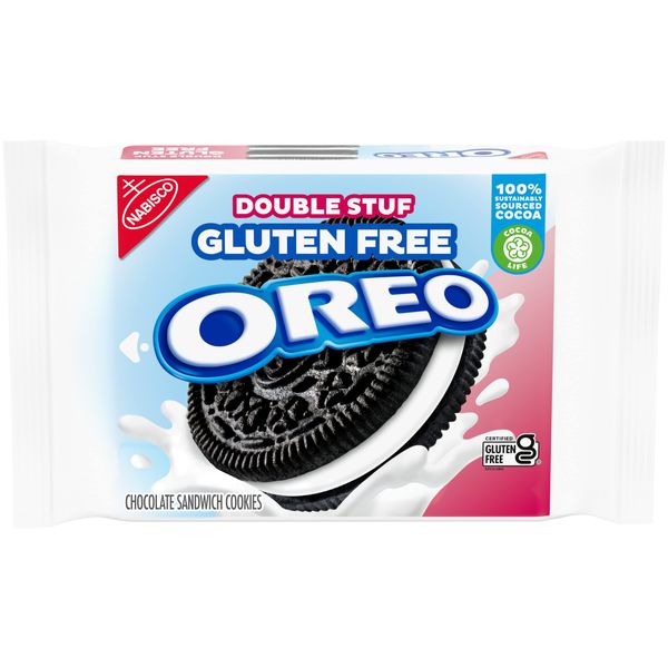 OREO Double Stuf Gluten Free Chocolate Sandwich Cookies, Gluten Free Cookies, 14.03 oz