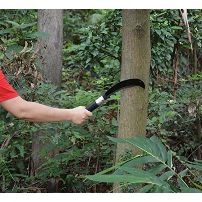 Sickle Knife, Brush Clearing Sickle Machete With Carbon Steel