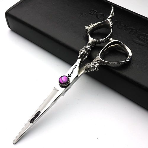 Japan 440C Styling Studio Scissors Hairdressing Professional Styling Tool Set Scissors (6 Inches, 2 Pieces)