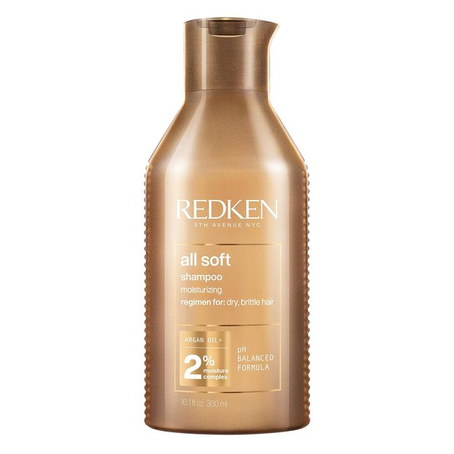 Redken Shampoo, For Dry Hair, Argan Oil, Intense Softness and Shine, All Soft, 300 ml