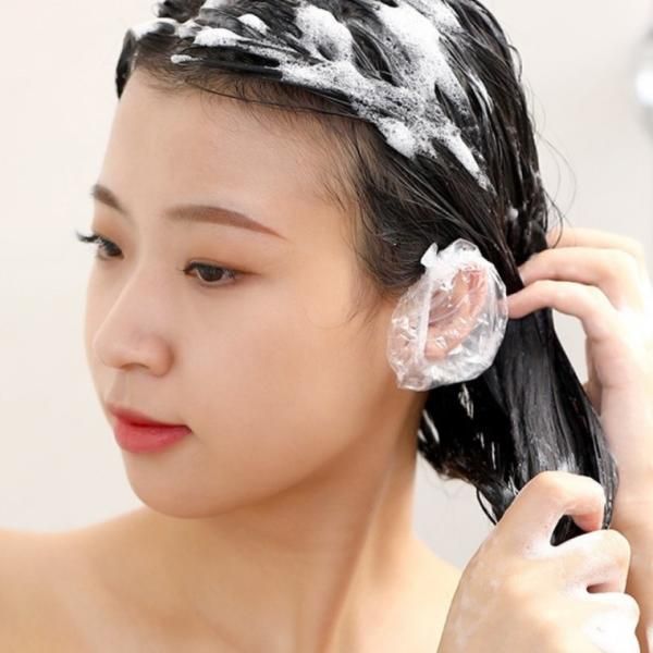 Ear Cover Vinyl 100 Ear Cap Hair Cap Disposable Shower Waterproof Plug Beauty Salon Dyeing Perm Vinyl Cover