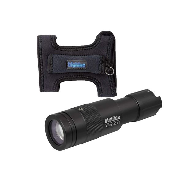 BigBlue CF450-II - 450 Lumen Adjustable Beam Dive Light (Black-Glove)