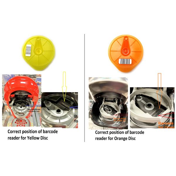 Aqualogis Orange Service T-Disc Compatible with Tassimo Caddy, Charmy, My Way, Joy, Happy, Bosch, Brown