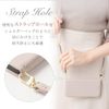 HanaRo iPhone16e Hyacinth Blue iPhone16e Case Shoulder Case Strap Set Dull Color PU Leather