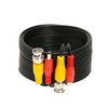 25M Black Premade BNC Video Power Cable/Wire for Security Camera, CCTV, DVR, Surveillance System, Plug & Play