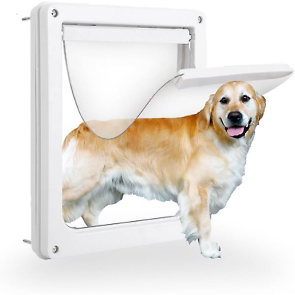 Dog Door for Wall with Soft Flap, Heavy Duty Dog Door for Exterior Door, Large f