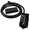 RV 7 Way Plug Inline Pre-Wired Trailer Cord Junction Box w/12 Foot Cable