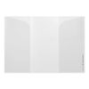 Traveler's Notebook Refills Tri-Fold Clear Holder, 3 Pack, Regular Size, 14403006