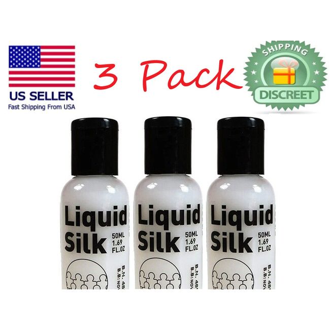 3 PACK LIQUID SILK 50ml / 1.69oz x3 - Travel Size USA SELLER - FREE SHIPPING NEW