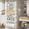 8-Tier over the Door Pantry Organizer with Mesh Baskets, Adjustable & Stable Han