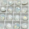 AURORA Crystal Drop-V Cut 14x10mm White Opal 10pcs