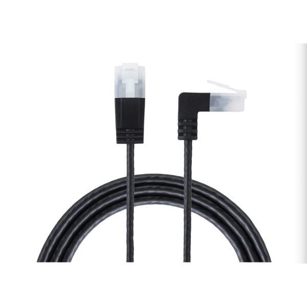 innov8 Ultra Slim Cat6a Ethernet Cable, Up Angle UTP Network Patch Cat 6a Category 6 Cable - (1m)