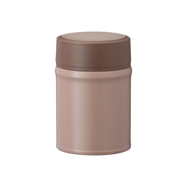 Atlas Bilanchi AFPN-500BR Food Pot with Inner Stopper, Soup Jar, 16.9 fl oz (500 ml), Brown, Vacuum Insulated, Hot or Cold Retention, Bento Box